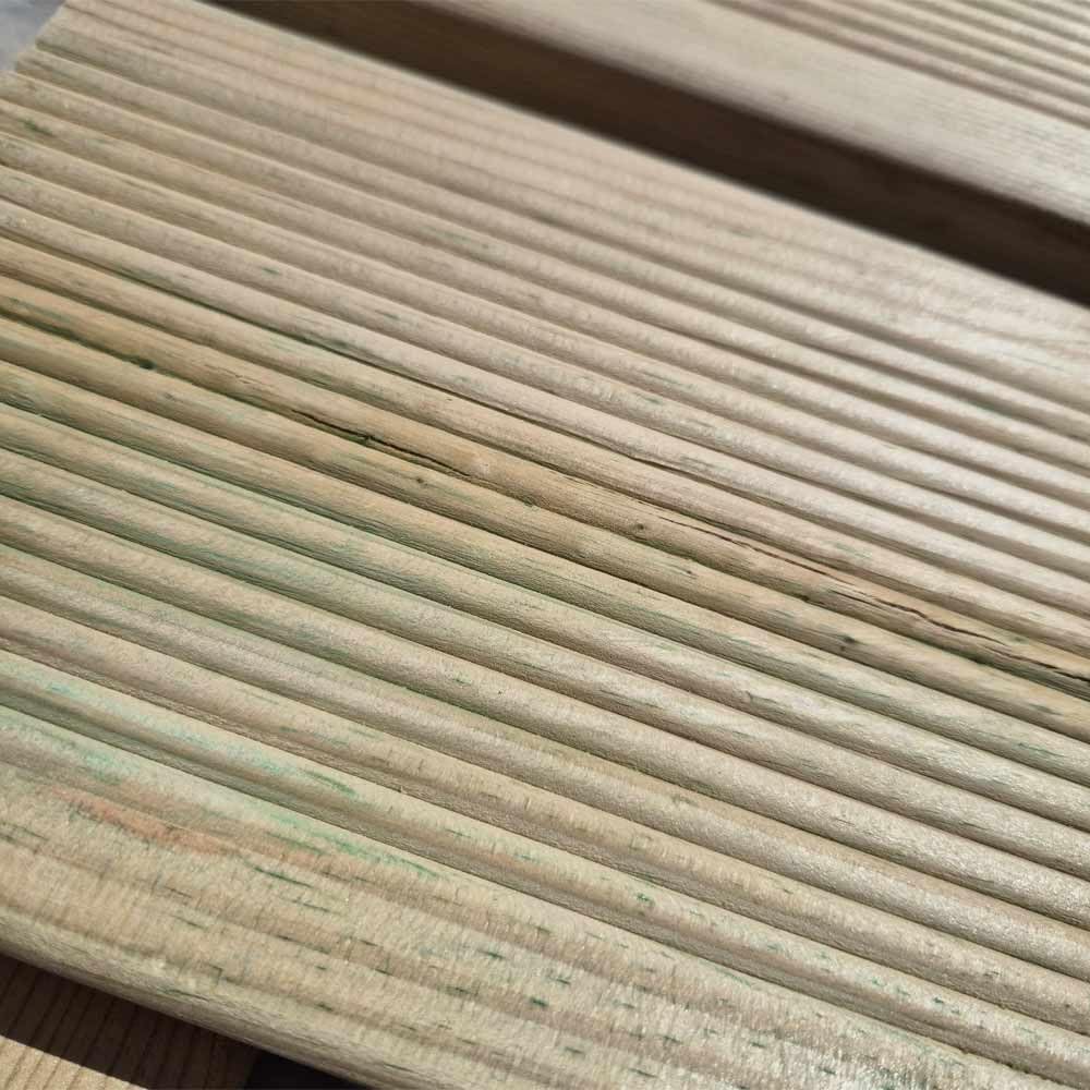 Plataforma de ducha antideslizante de madera 100 x 60 cm, de pino impregnado, grosor 5 cm
