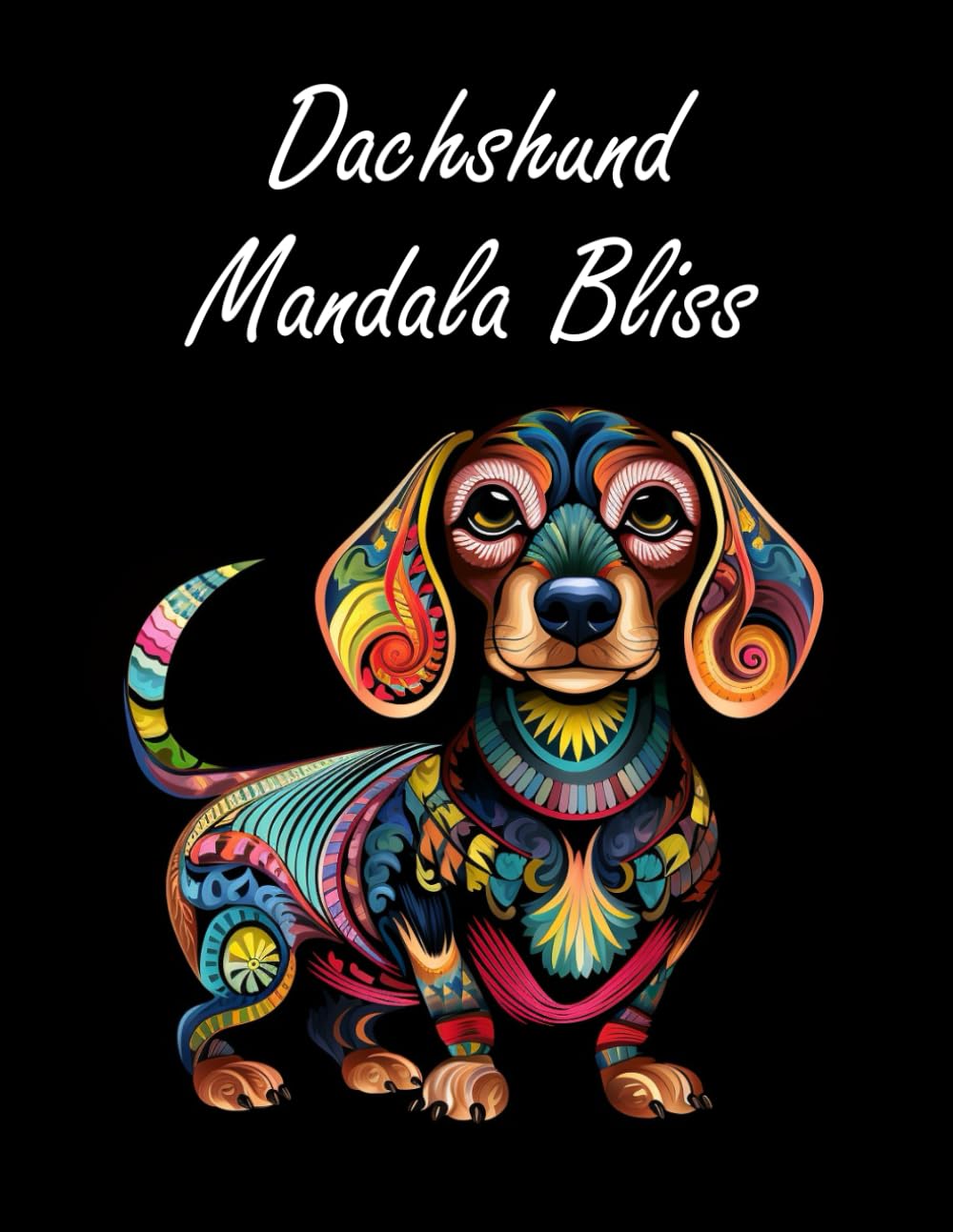 Dachshund Mandala Coloring Book, Stress and Anxiety Relieving for Dog Lovers, Sausage Dog Adult Colouring Book.