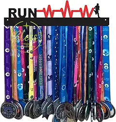 Porta Medalhas Corrida Run Batimentos Cardíacos MDF