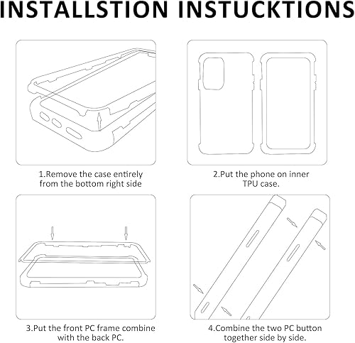 Miniatura 5 de Funda compatible con Samsung Galaxy S30 Ultra, compatible con Samsung Galaxy S21 Ultra, protector de pantalla integrado 2 en 1, funda negra