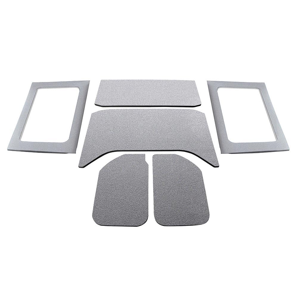 Design Engineering 50291 Grey Original Boom Mat Sound Deadening HeadLiner Kit Compatible with 4-Door Jeep Wrangler JK (2011-2018)