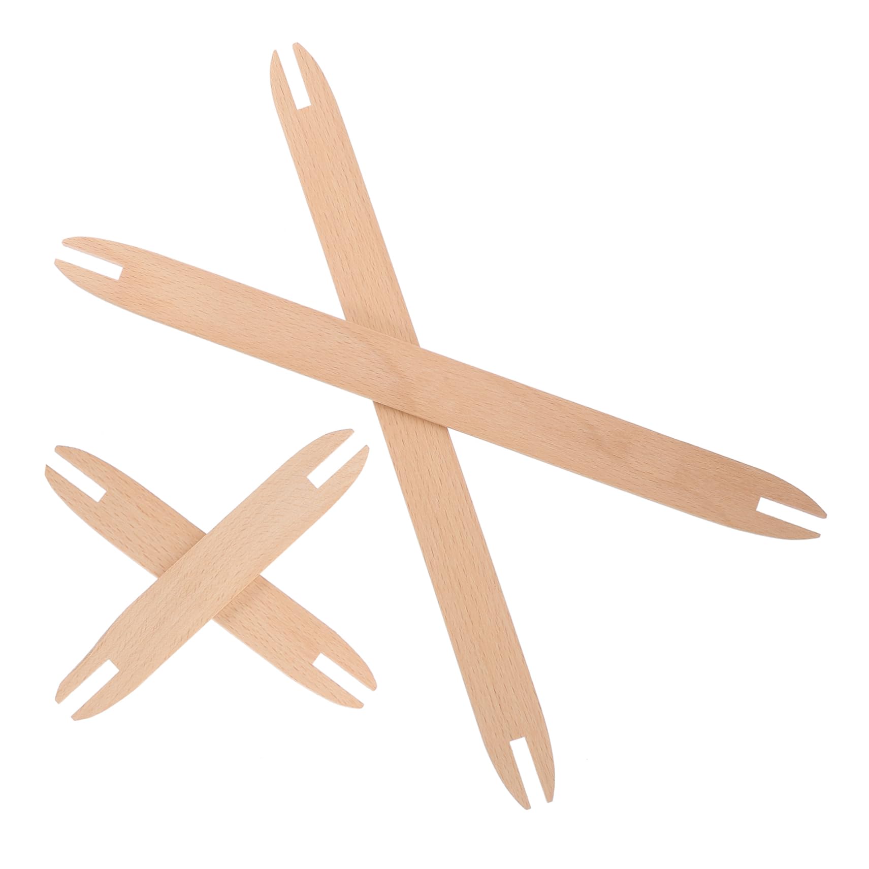 Lurrose Lot De 4 Outils De Tissage Légers en Bois pour Le Tissage Le Tricot Les Navettes en Bois Les Accessoires De Tissage 4 Pièces X 4