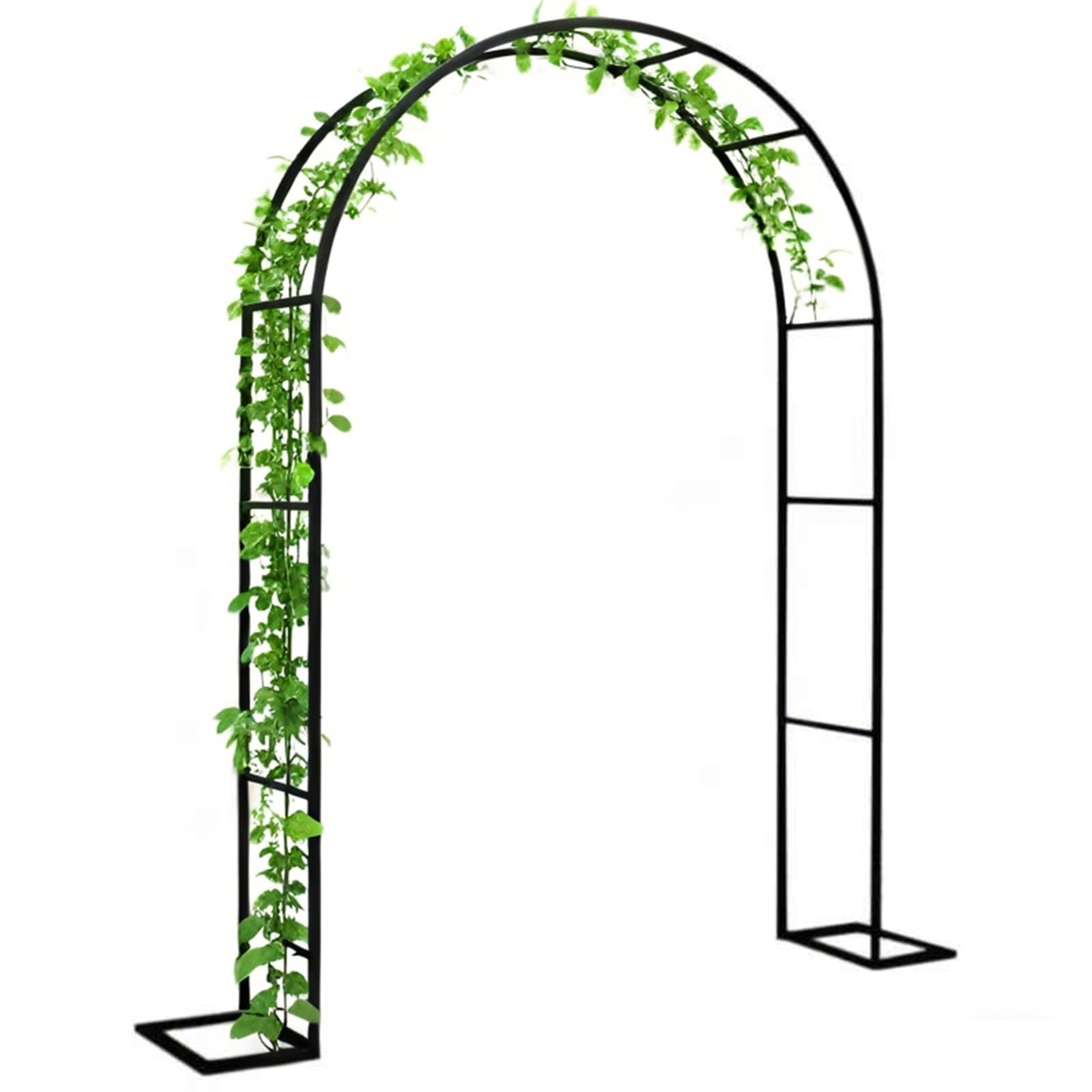 Metal do roślin pnących, solidna kratka na wesela i imprezy, uniwersalna pergola, regulowana szerokość 120350 cm, czarna, wys. 300 x szer. 250 cm