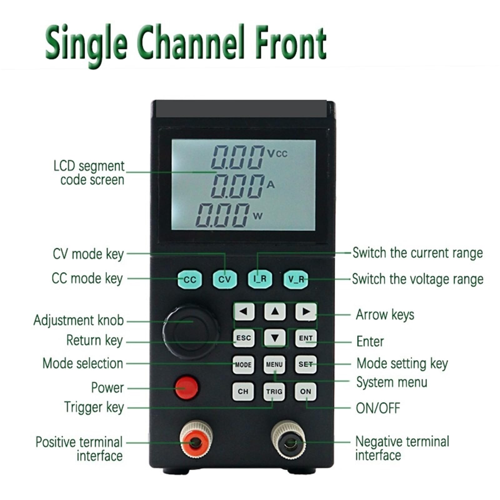 LCR-Messgerät, Professioneller ET5406A+ 0-120 V 0-20 A programmierbarer elektronischer DC-Lasttester 1 mV/1 mA Batterietester for CC/CV-Test mit hoher Präzision(232 communicati)