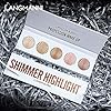 Highlighter-Powder-Palette-Makeup-Palette-Facial-Bronzers-Illuminator-Palette-Highlighter-Baked-Waterproof-Long-Lasting-Brilliant-Lighten-Skin-Color-Face-Highlighter-Powder Highlighter Powder Palette, Makeup Palette Facial Bronzers Illuminator Palette Highlighter Baked Waterproof Long Lasting Brilliant Lighten Skin Color (5 Color, 1 Count (Pack of 1))