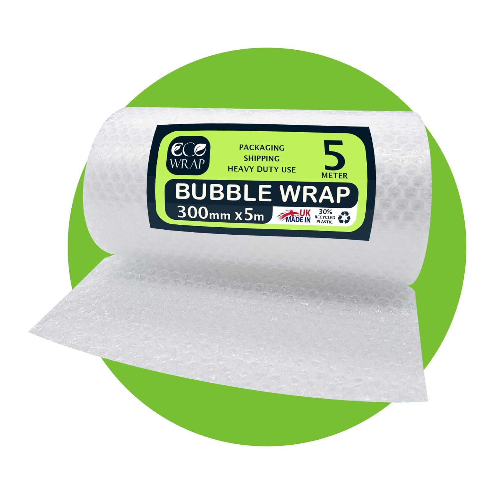 White Bubble Wrap Premium Quality Material For Fragile Items, Moving, Storage & Shipping, Environmentally Friendly And Cost Effective (300Mm X 5M)