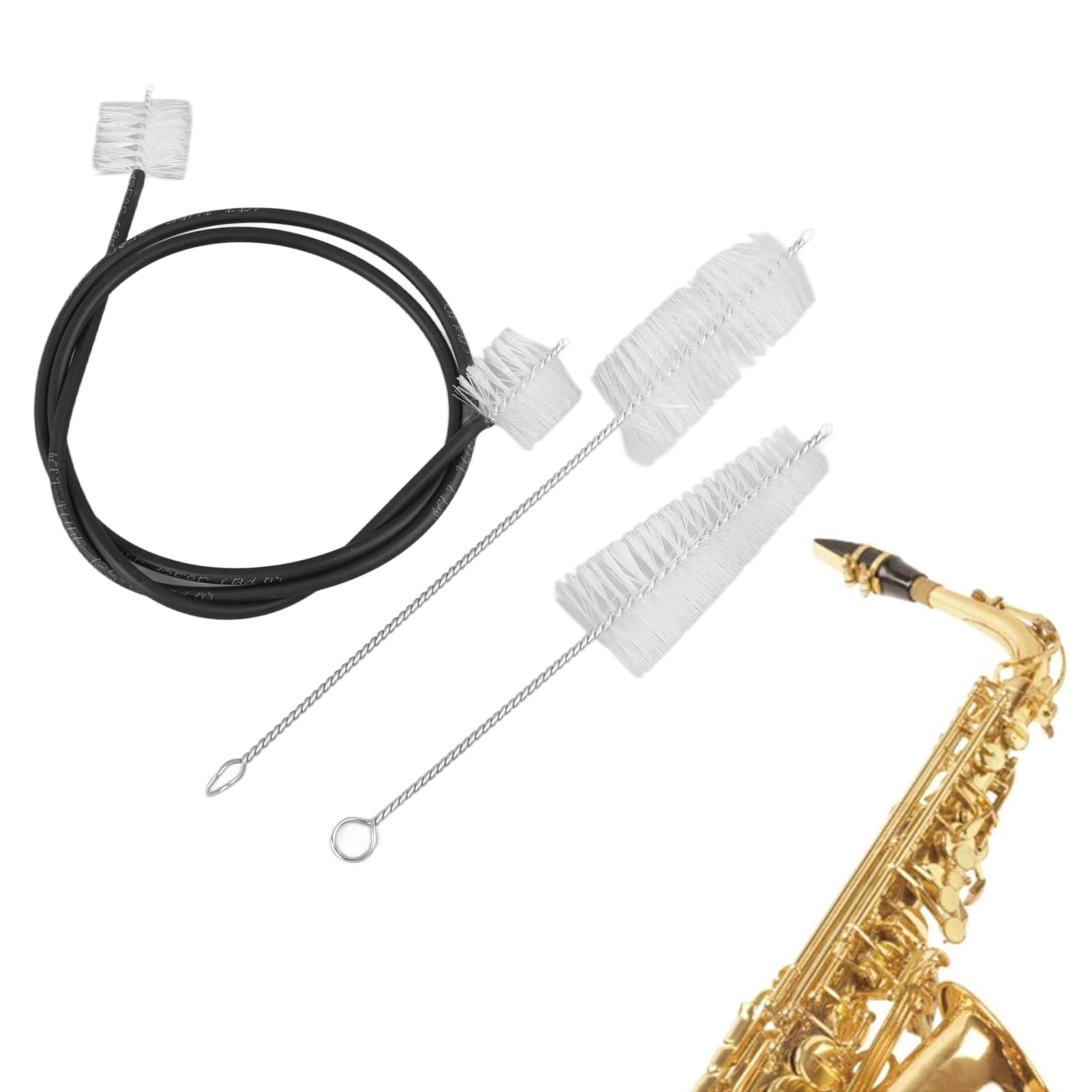 French Horn Cleaning Kit With Rope Brush,Horn Musical Instrument Clean