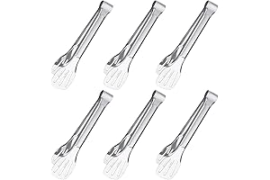 Sunenlyst 6PCS 7Inch Stainless Steel Duck Tongs