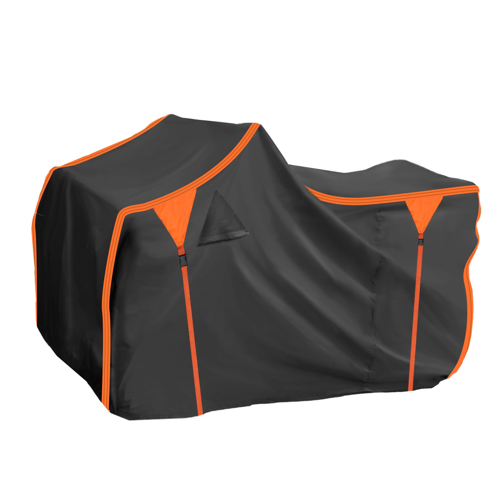 X AUTOHAUX Copertura per ATV per Polaris Sportsman 450/570 impermeabile copertura per quad esterno protezione da sole pioggia e stoccaggio 210D-PU nero 211 x 122 x 120 cm
