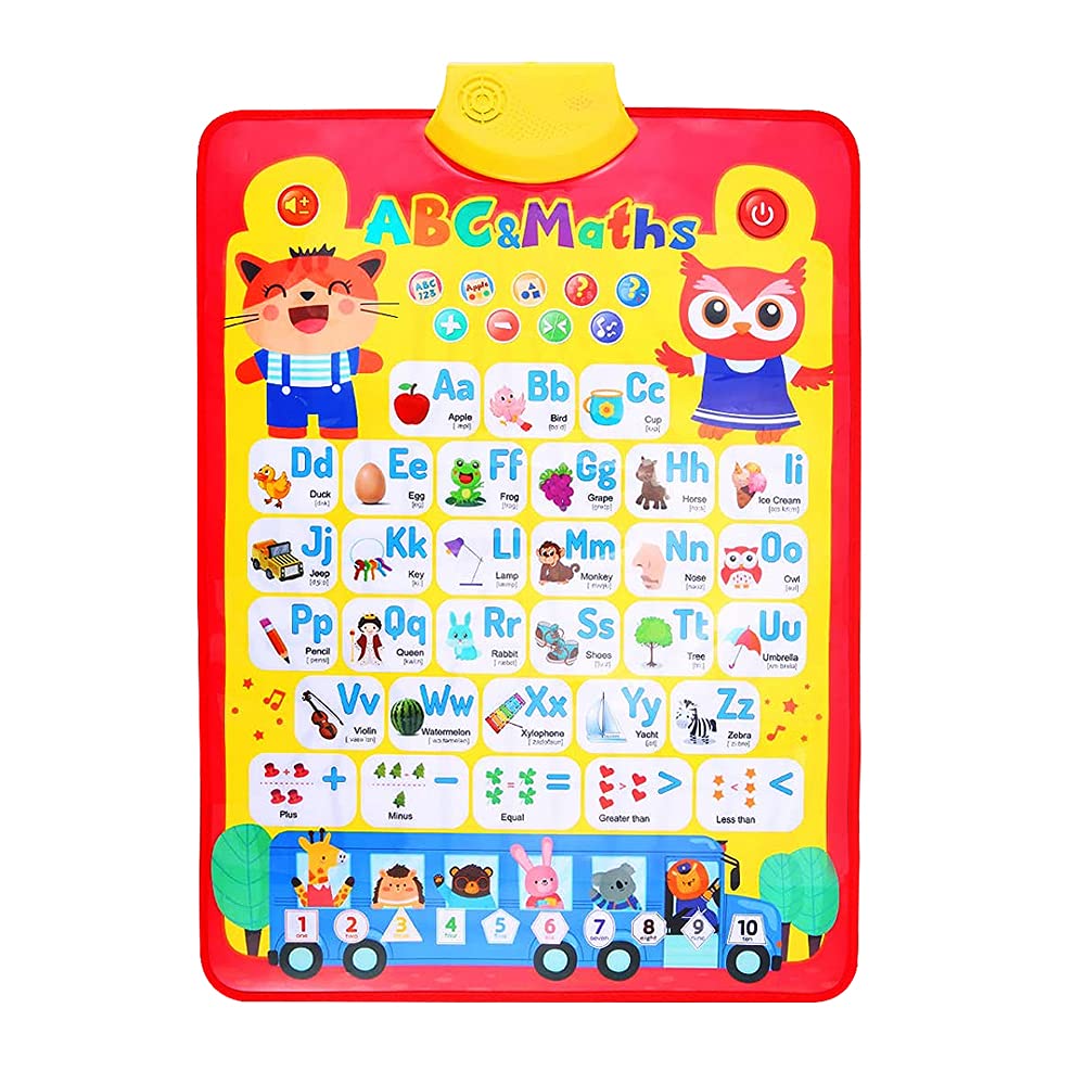 Amazon.com: RAEQKS Electronic Interactive Alphabet Wall Chart Alphabet  Poster ABC Learning For Toddlers Colorful Talking ABC 123 Music Educational  Toys Preschool Phonics activities Games Gift For Boys Girls Baby : Toys &