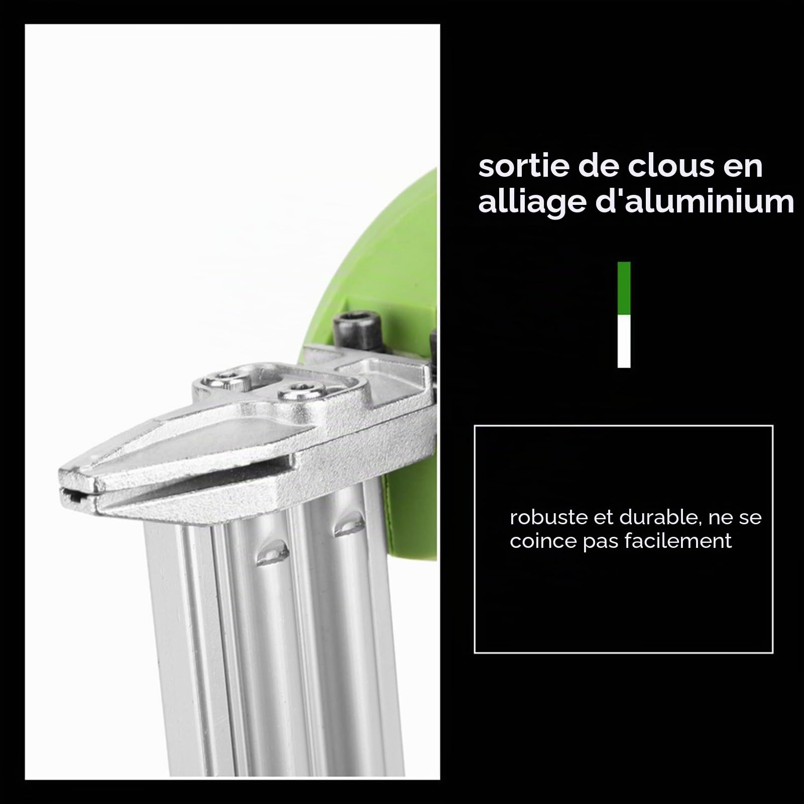 Pistolet à clous électrique, cloueuse professionnelle 1800W agrafeuse ergonomique avec capacité de 100 clous, agrafeuse électrique compacte pour le bricolage, le travail du bois