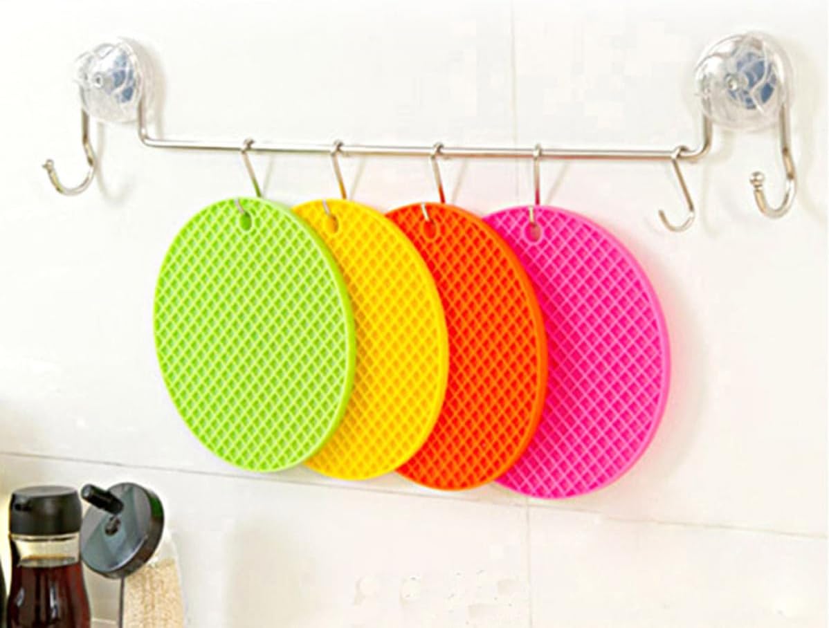 Silicone Honeycomb Pot Holder Mat, Heat Resistant Non Slip Trivet