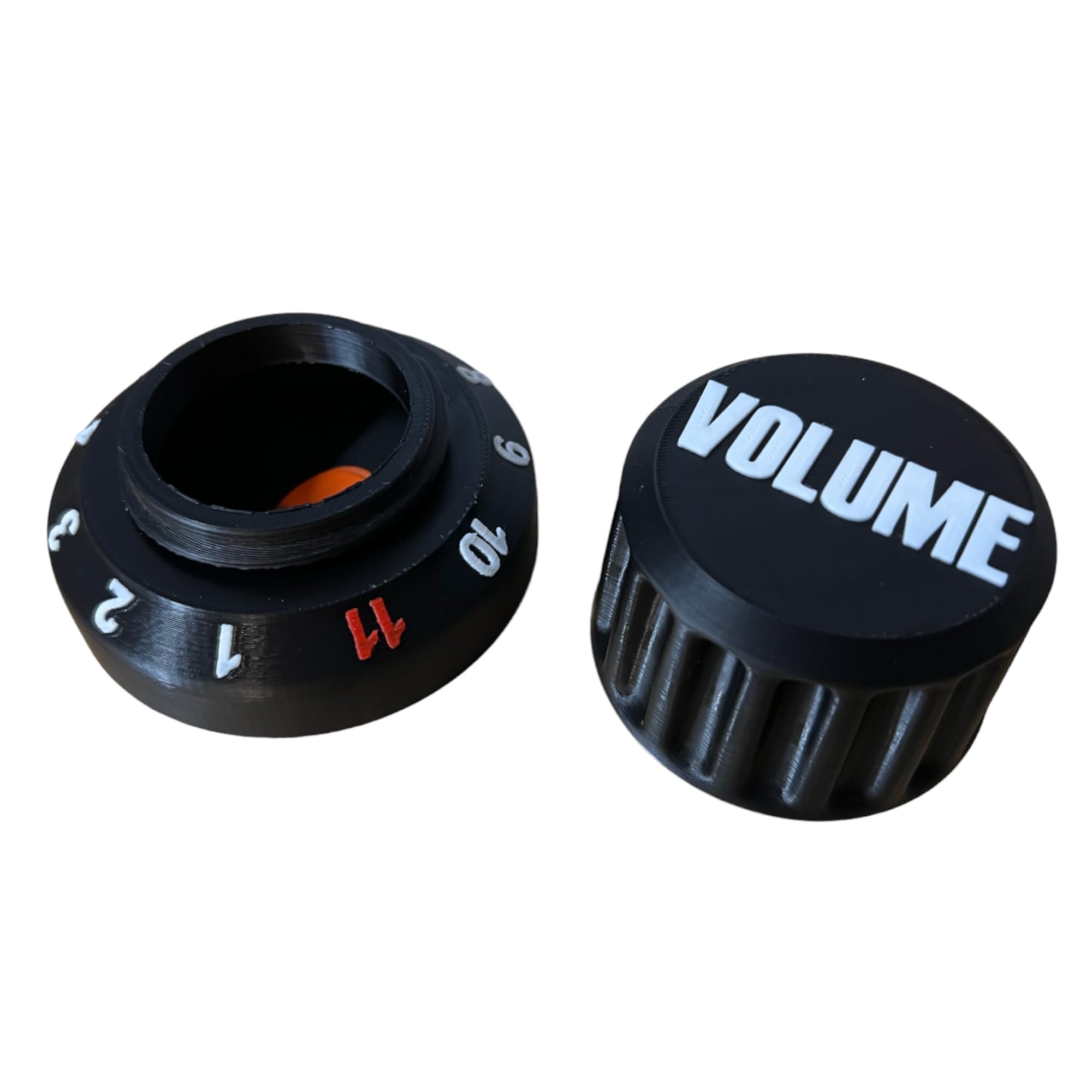 Guitar Pick Holder with Volume Knob - USA Made - 11 Notch - for Guitar Players - Pick Storage Container