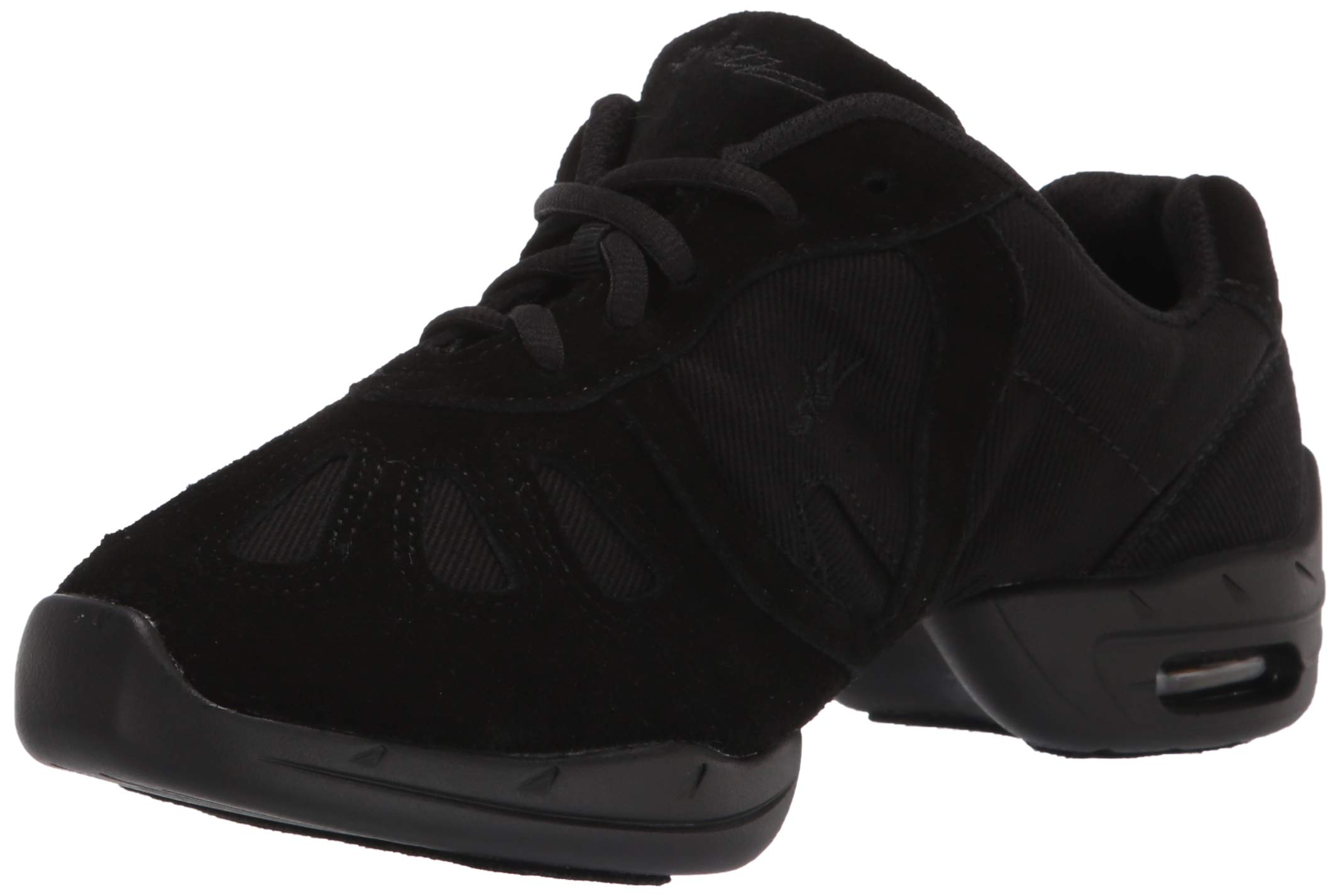 Skazz by SanshaWomen's Dance Studio Exercise Sneakers Canvas Suede Split-Sole with Air Cushion Hi-Step