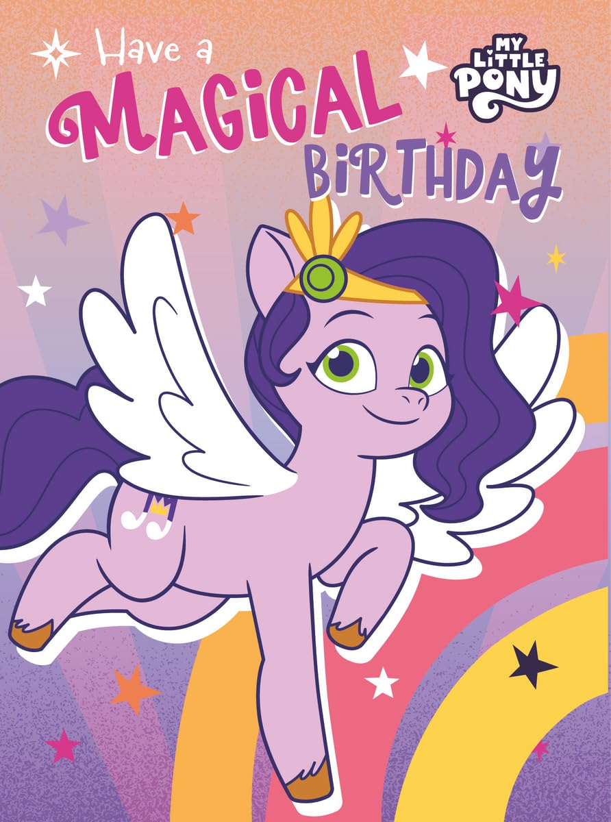 My Little Pony Birthday Card, Cute Greeting Card for Pony Fans