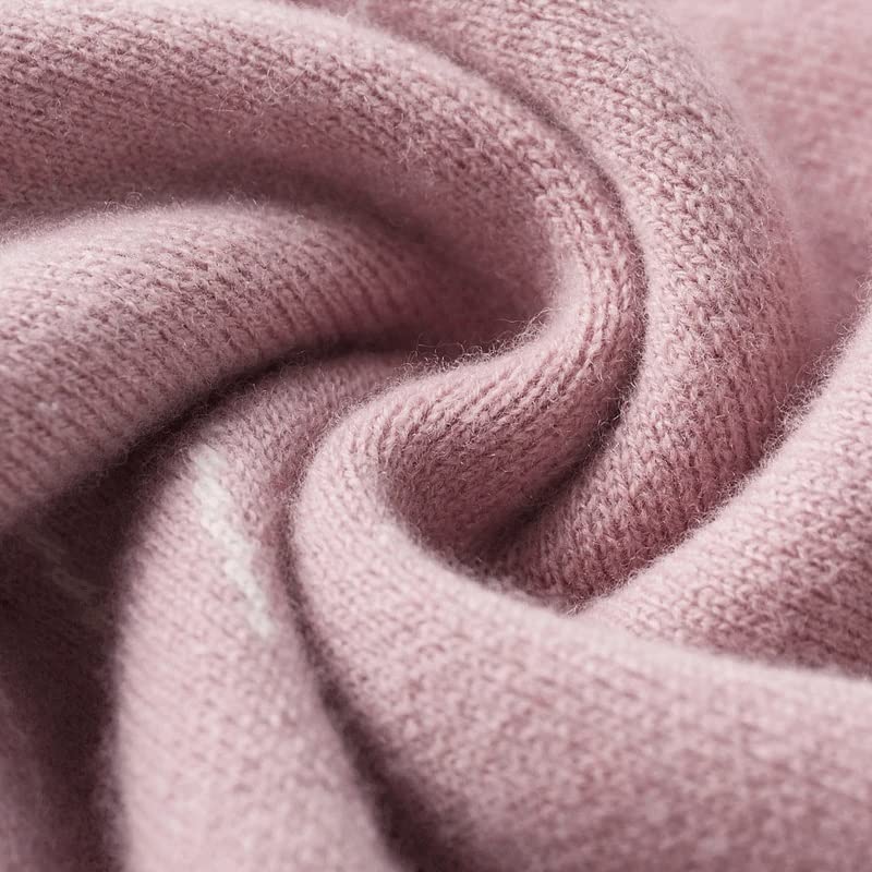 Men's Cashmere Wool Sweater O -Neck Thick Pullover Autumn Winter Warm Jacquard Casual Business Long Sleeve Top (Color: B, Size: Medium) (AM)3