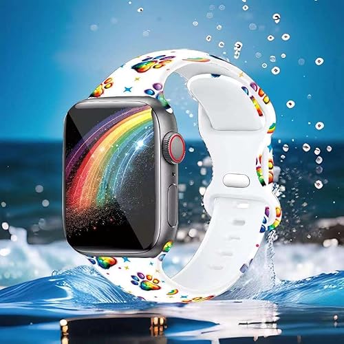 Miniatura 9 de Correa de reloj de Navidad para Halloween compatible con Apple Watch Band de 1.496 in, 1.575 in, 1.614 in, 1.654 in, 1.732 in, 1.772 in, iWatch SE