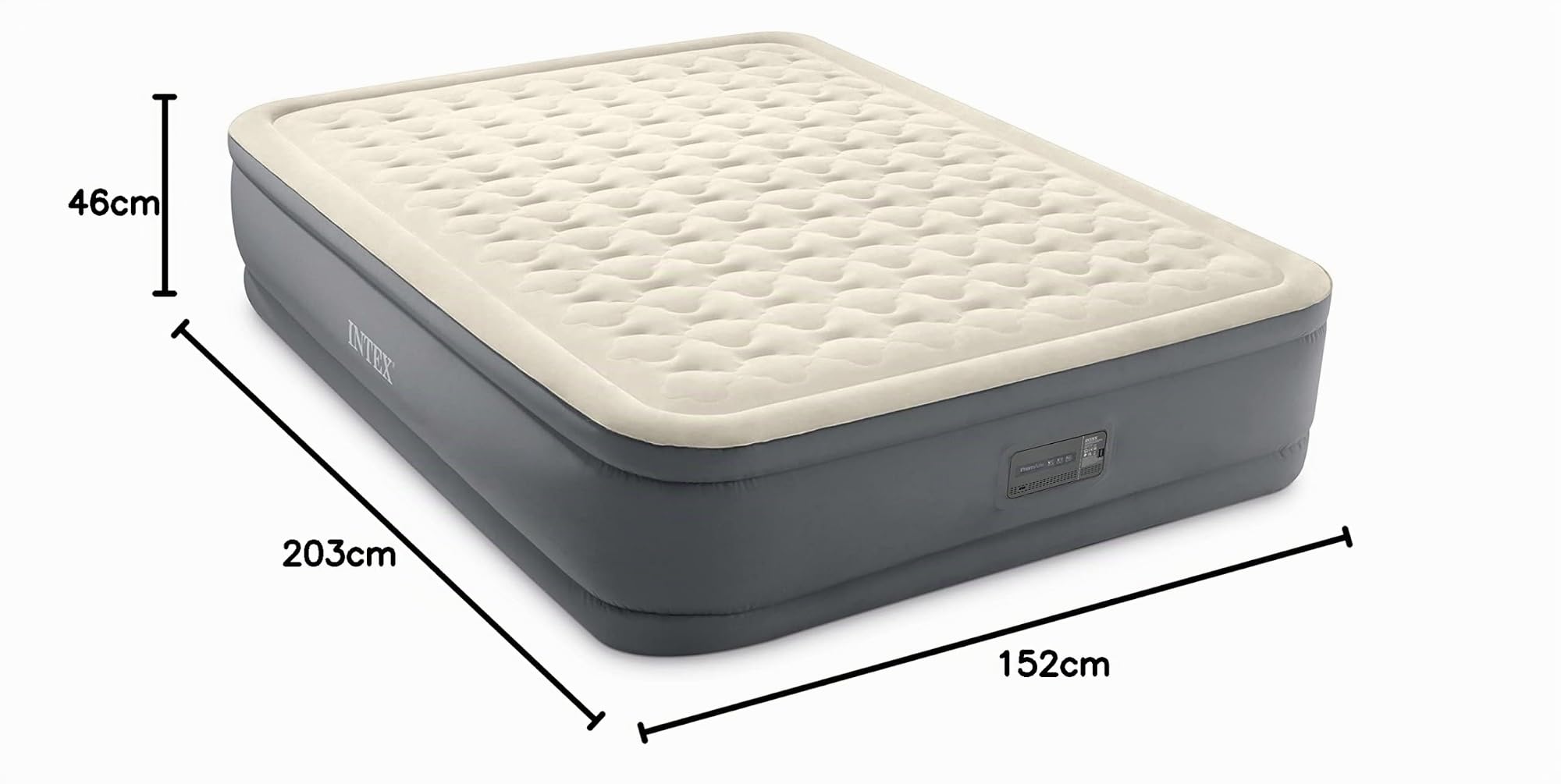 Intex Queen Premaire Ii erhöhtes Luftbett mit Fiber-Tech RP, aufgeblasene Größe: 152 cm x 203 cm x 46 cm (64926ND)