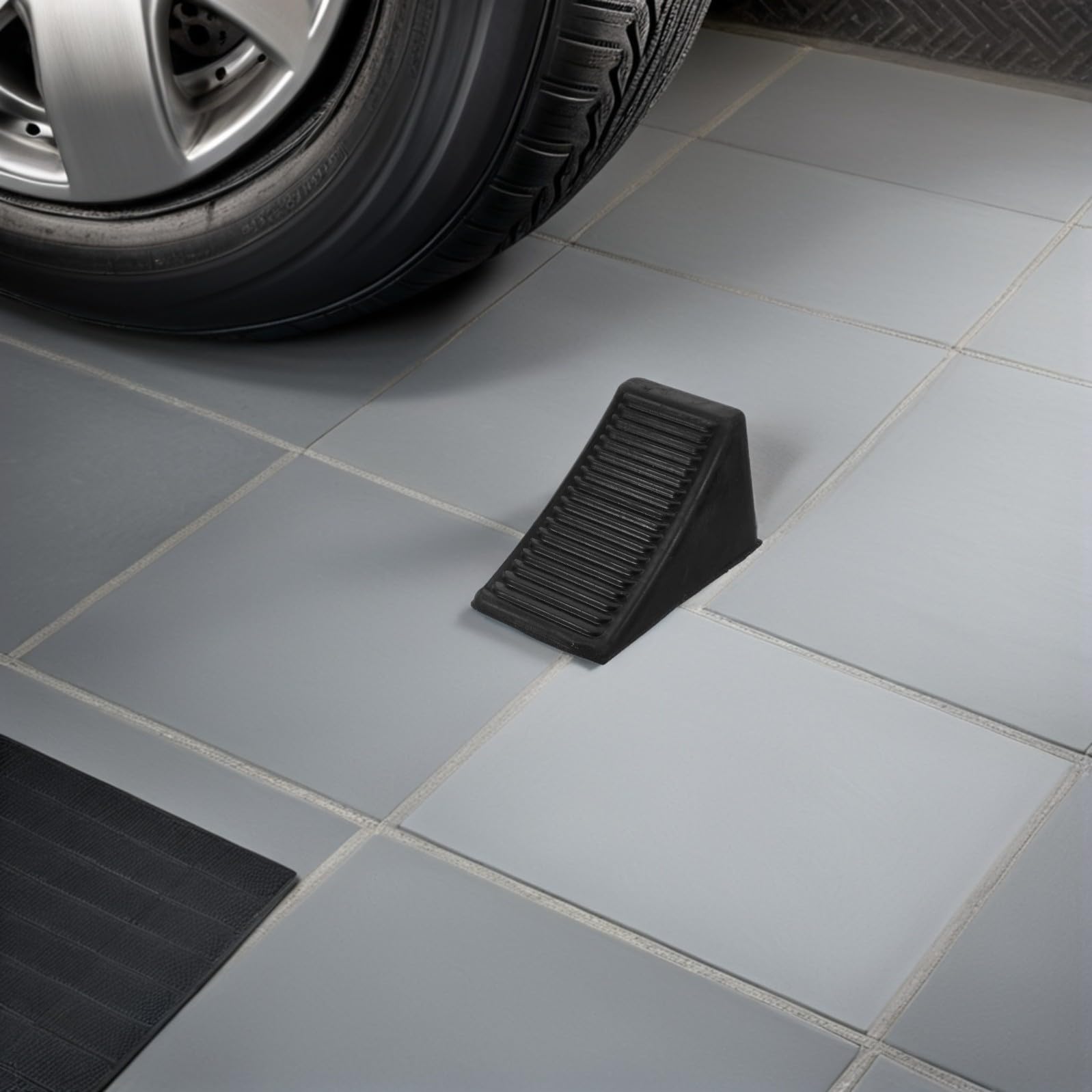 Abaodam 2 Calzos De Goma Para Neumáticos Bloques De Rueda Para Coches Bloques De Aparcamiento Topes De Rueda Topes De Aparcamiento Resistentes