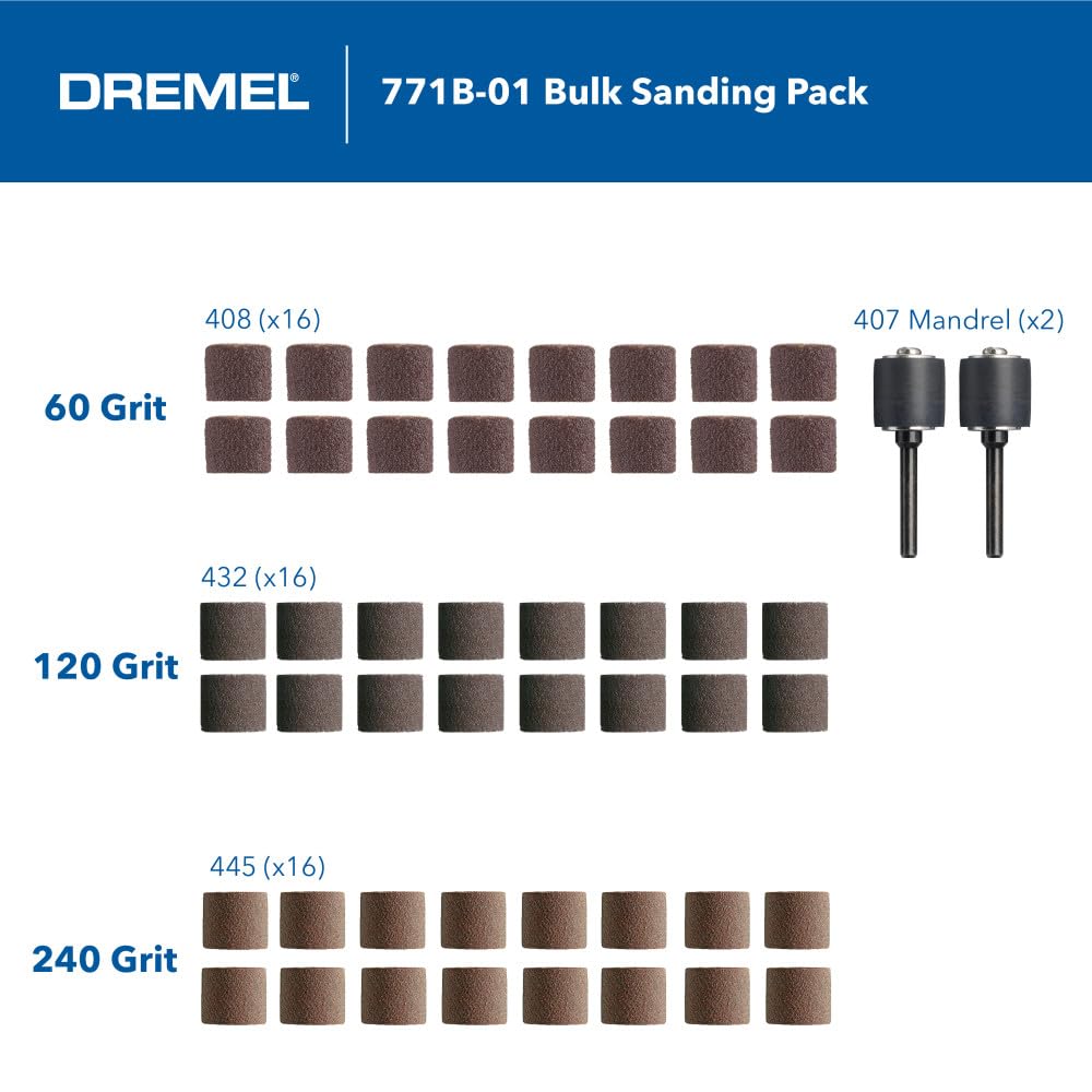 Dremel 771B-01 - Kit di varietà di nastri abrasivi da 1/4"