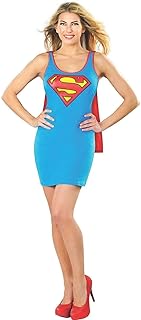 Rubie's DC Comics Justice League Superhero Style Adult Dress with Cape Supergirl, Blue, Small Costume - Buy now