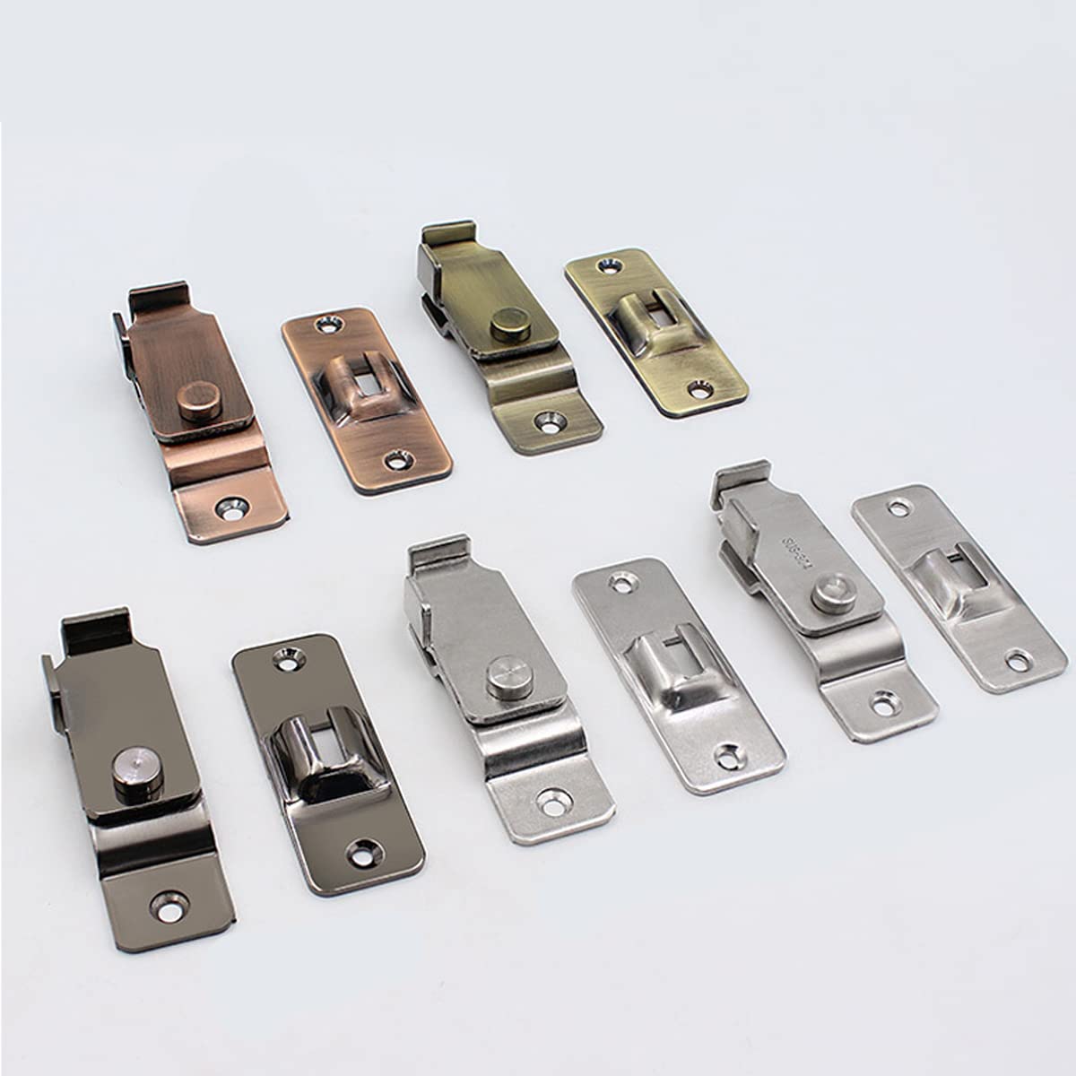 Unifizz 304 Stainless Steel 90 Degree Right Angle Door Lock Buckle Bolt Lock Cam Latch - Image 4