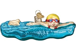 Old World Christmas Swim, Skis, and Flippers Swim Glass Blown Ornaments for your Christmas Tree