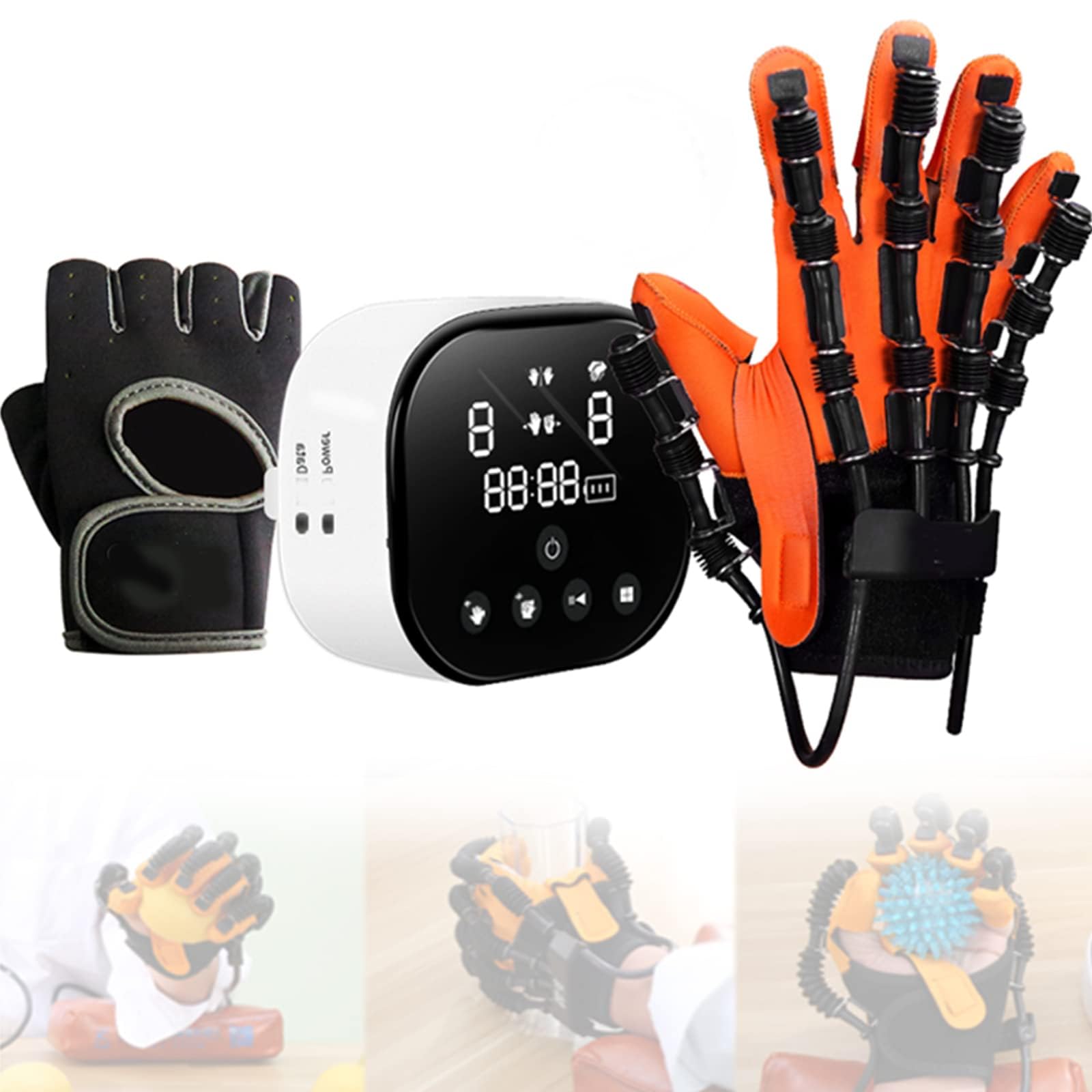 Equipo De Terapia De Rehabilitación Robótica Inteligente Ejercitador De Dedo De Mano De Rehabilitación Neuro Temprana Después De Un Accidente Cerebrovascular Guante De Robot De Rehabilitación, Para An