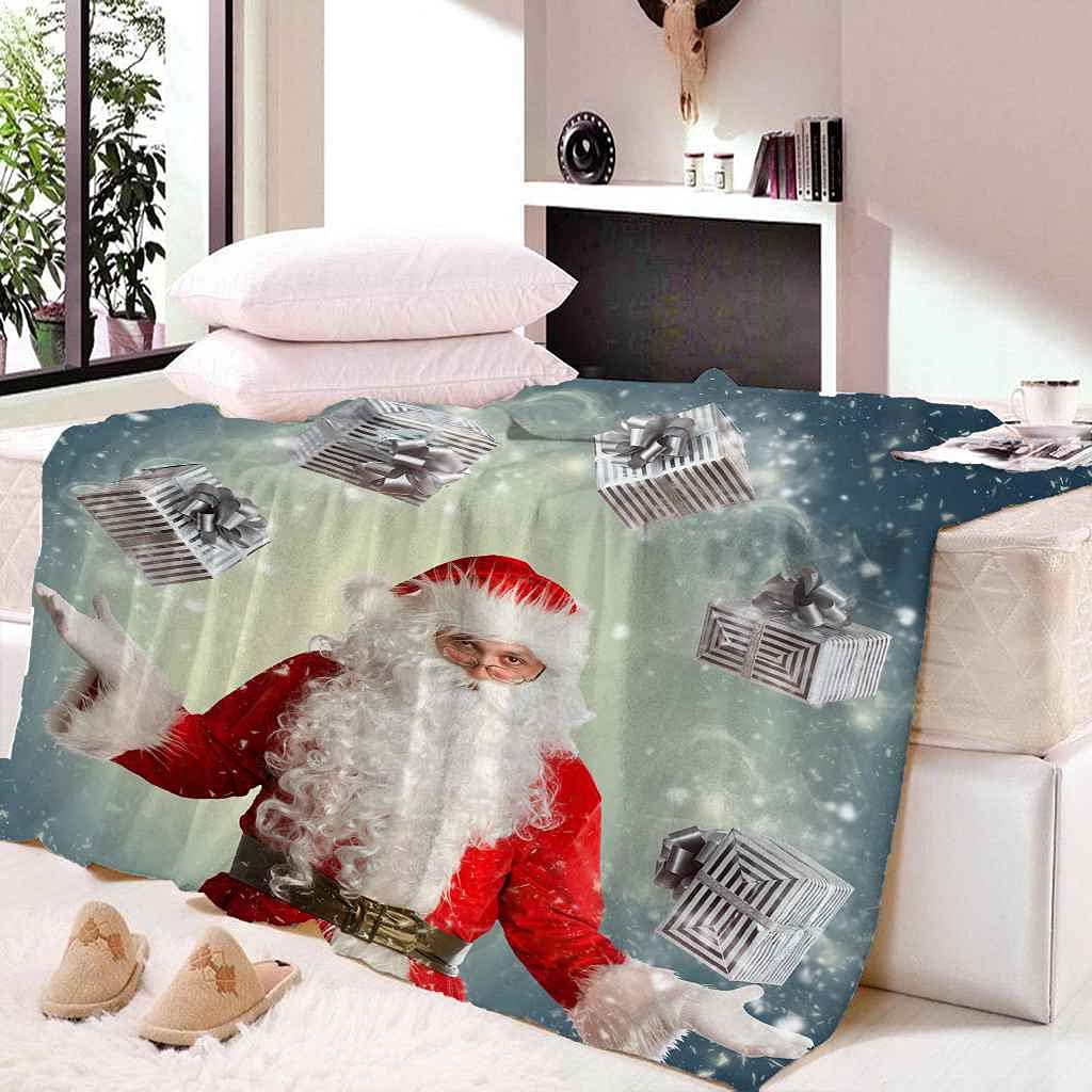 Manta Sofa De Franela 180x200cm Suave Acogedora Y Cálida Ideas Navideñas Impresa En 3D Microfibra Mantas para Cama,Regalo para Niños,Bebe,Adultos,Cama,TV Sala Sofá Y Viajes