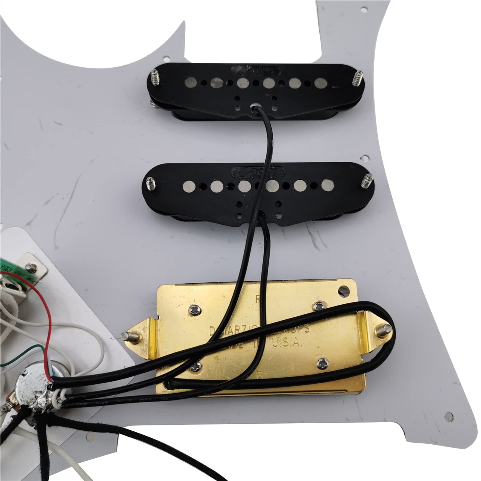 Pickguard Guitare chargé Pickups de Guitare pickguard pré-programmé Alnico 5 SSH Harnais de câblage Harnais Pickups Push-Pull Single Cut Set pour Ibaz RG Séries