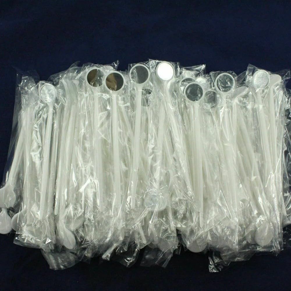 Specchietti per bocca monouso per esame dentale da 150 pezzi Specchietto per bocca antiappannamento per specchio dentale orale(Blue)