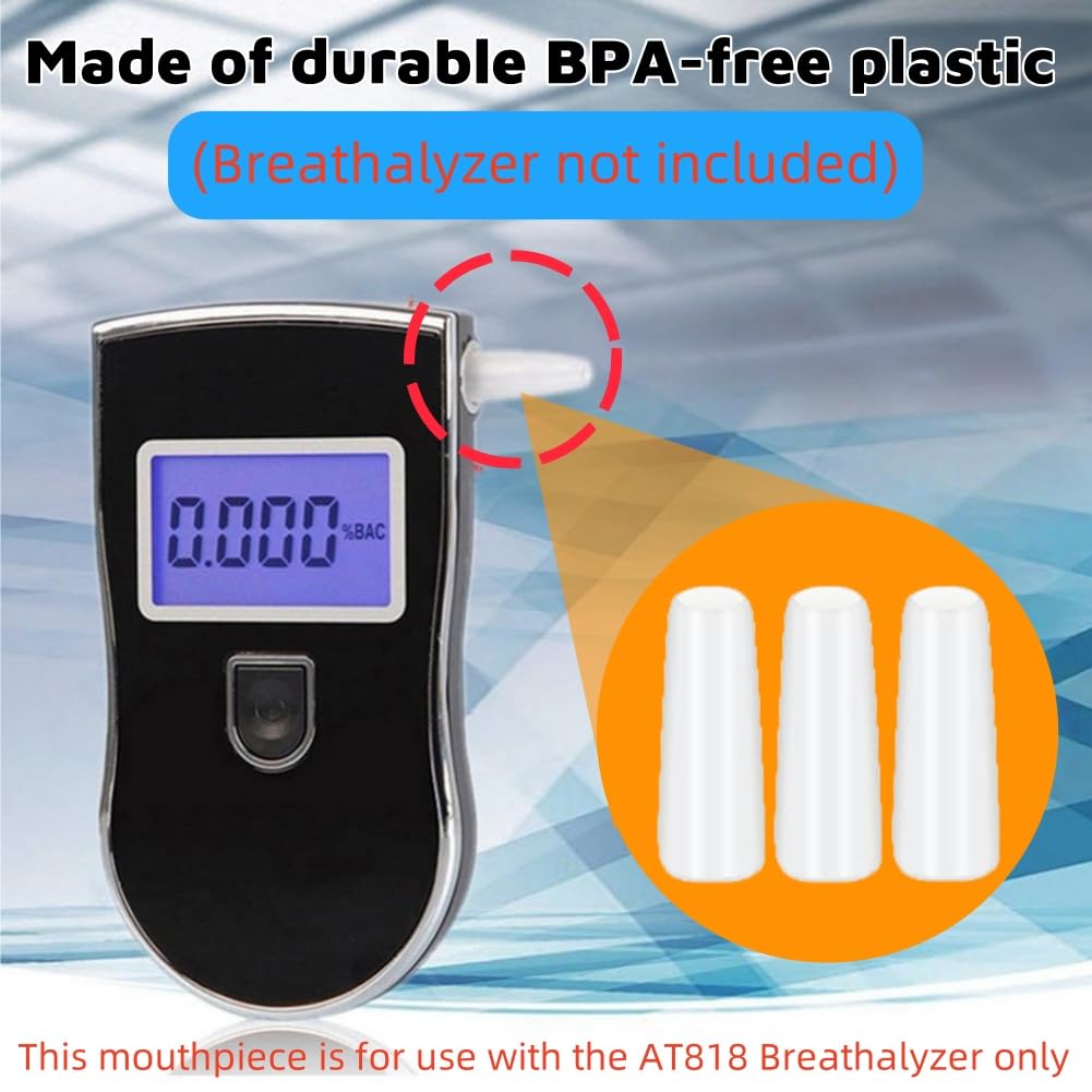 IATAHI Alkoltester Mundstücke 20 Stück - Hygienische Einweg Mundstücke Für Alkoholtester