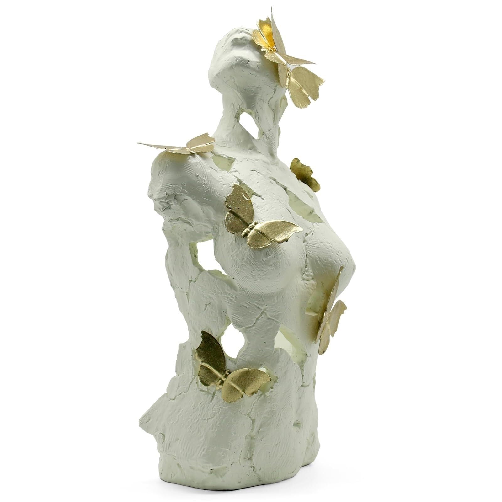 Regalos de cumpleaños Estatua y Escultura de Busto Femenino, decoración artística estatuilla Dama, Adorno estético Esculturas y decoración para el hogar(Beige)