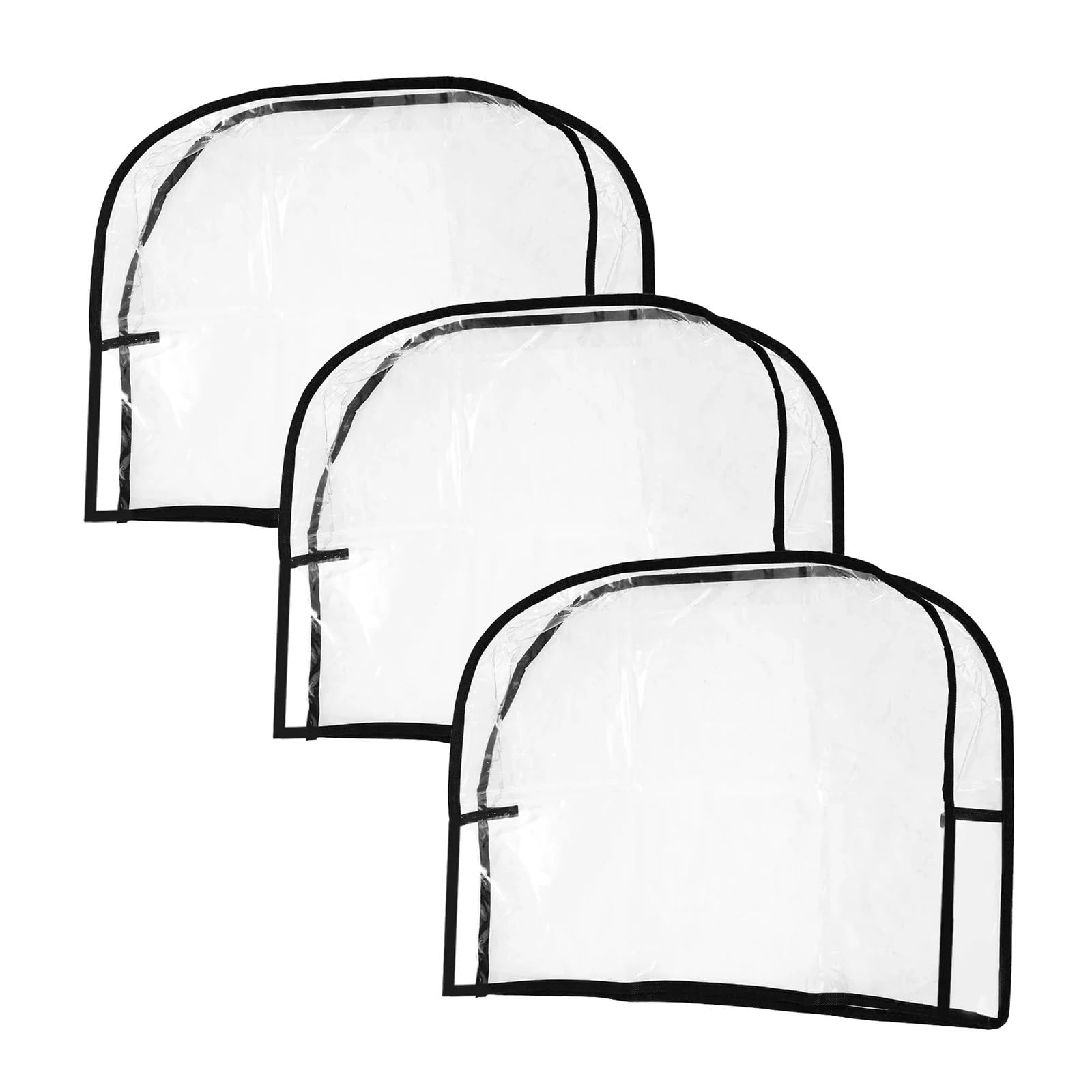 ENWWCH 3Pcs PVC Clear Chair Back Covers Waterproof Salon Protectors Soft Cover For chair