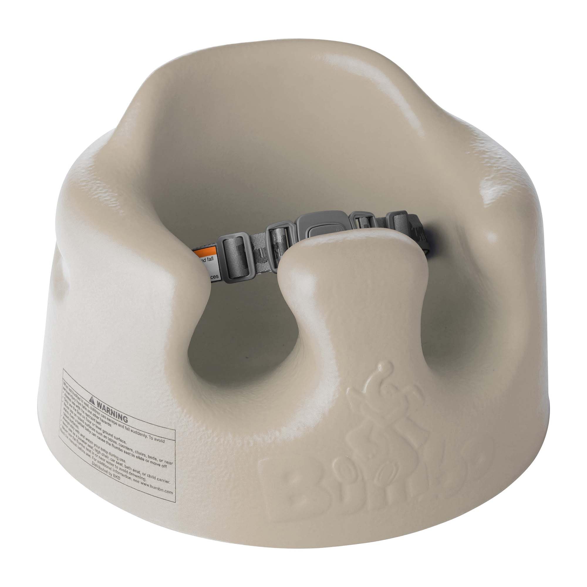 Asiento de Suelo para Bebé - Con Arnés de Seguridad - Fácil de Limpiar - Diseño Ergonómico - Apto para Bebés de 3 a 12 Meses - 15 x 15 x 9.3 cm Color Taupe (Taupe)