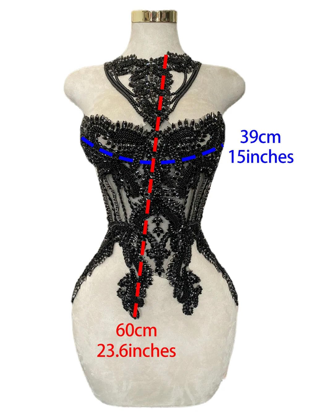 Applique de Corsage en Strass Brillants Faits à la Main, Perles à Coudre, Pierres, Garnitures, Accessoires pour Robe