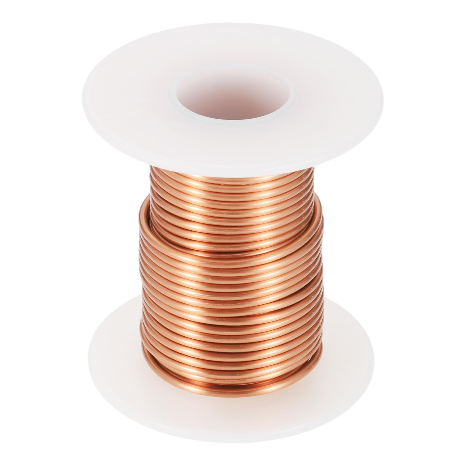 MECCANIXITY Filo magnetico da 14 AWG, filo di rame smaltato calibro 14 da 113,4 g, filo magnetico per trasformatore elettrico per motori elettrici, grado F 311 Fahrenheit (155 Celsius), colore rame