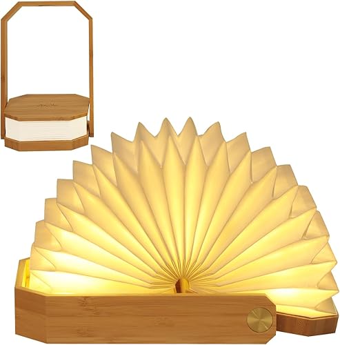 Lámpara de mano, lámpara de ambiente, lámpara portátil de papel plegable, luz nocturna, luces de libro, lámpara de campamento, luces LED para