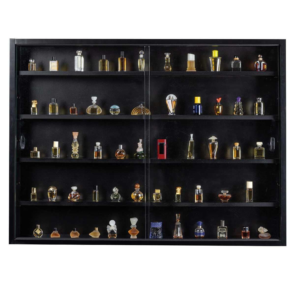AltoBuy Vitrine Murale 5 Compartiments Noire - Collect