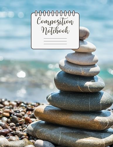 Composition Notebook: College Ruled Vintage Paper Notebook Journal: Cute Lined Notebook Journal for Girls and Boys, for writing lovers and authors – ... – College Ruled, 8,5x11 - Relaxation attern