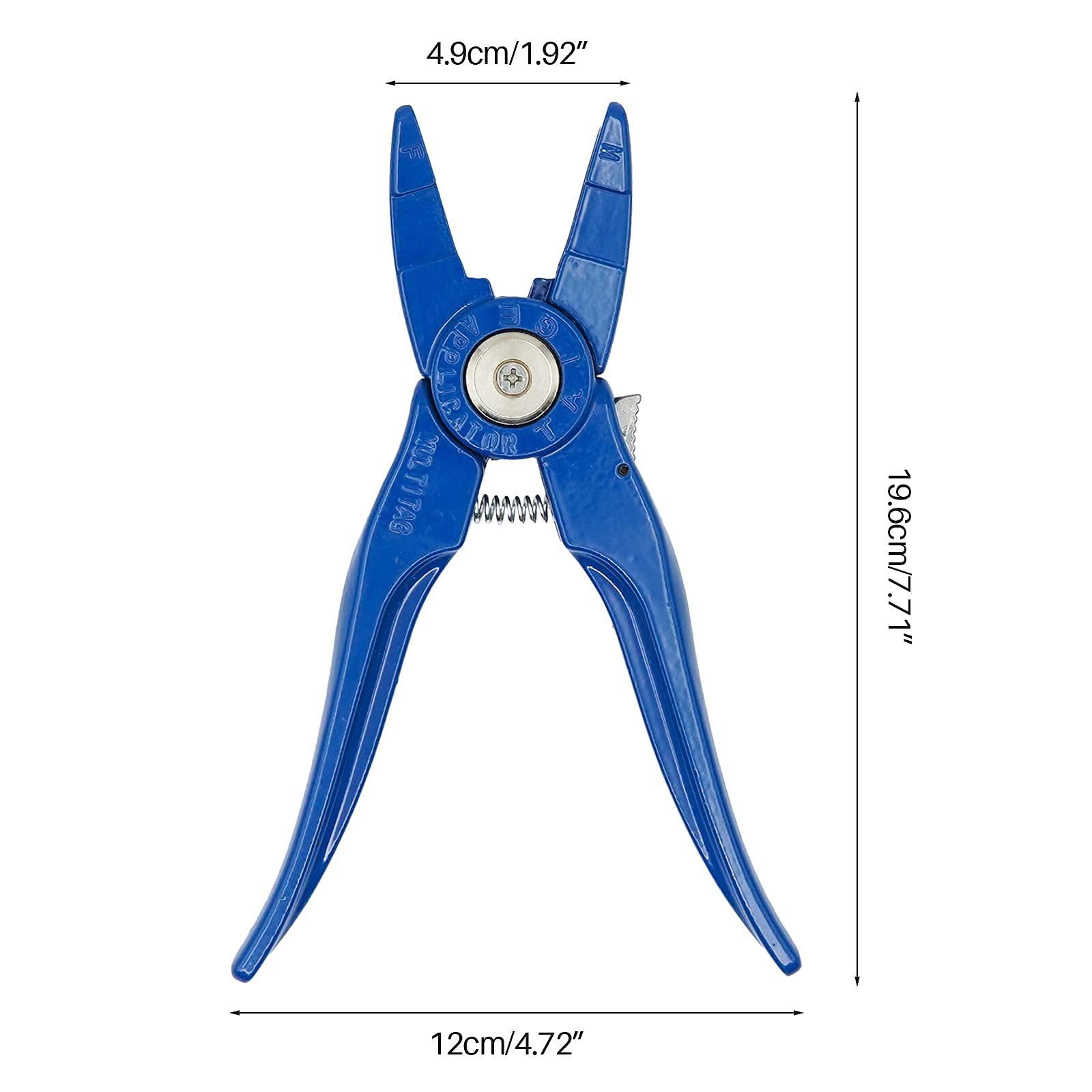 Universal-Ohrklemme für Ohren, Kennzeichnung von Ziegen, Vieh, Monoblock, Puncher für Schweine, Rinder, Schafe, Ziegen, Kuh, Nummer 001 – 100