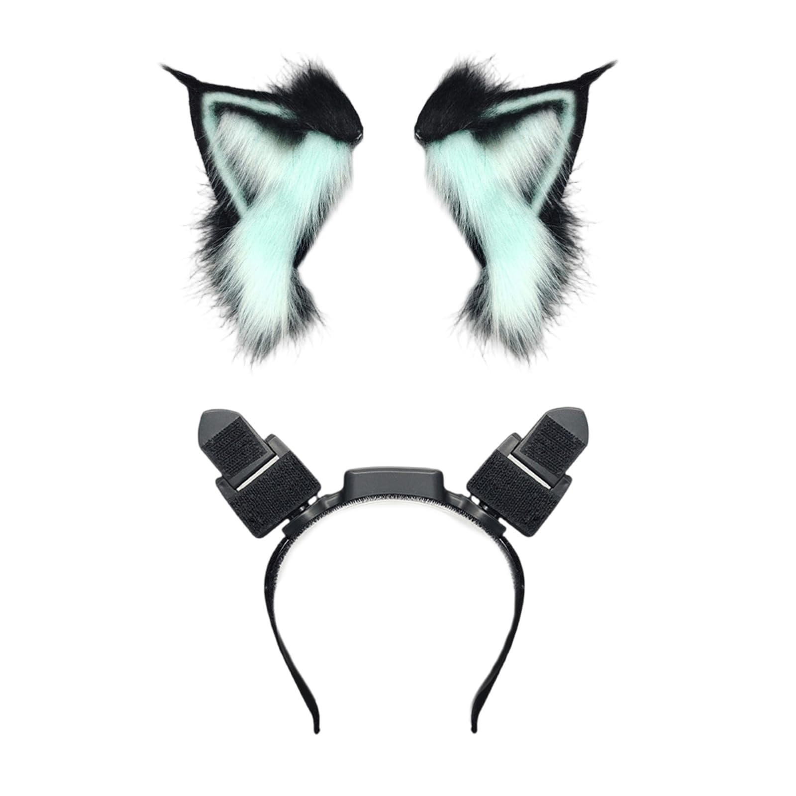 Bonita diadema de orejas de animal activada por movimiento con control táctil para Halloween y bailes de máscaras, fiestas, reuniones, disfraces, diadema móvil para fiesta de cosplay