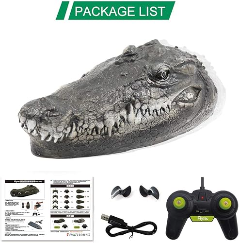 Miniatura 9 de GoolRC Flytec V005 RC Boat 2.4G Control remoto eléctrico Racing Boat para piscinas con simulación cabeza de cocodrilo juguete parodia