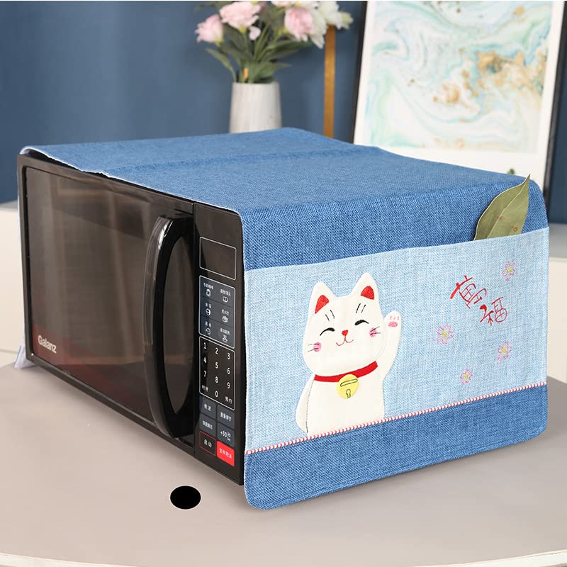 PE® Microwave Oven Cover Fabric Oven Cover Electric Heater Oil-Proof Cover Foldable (4)