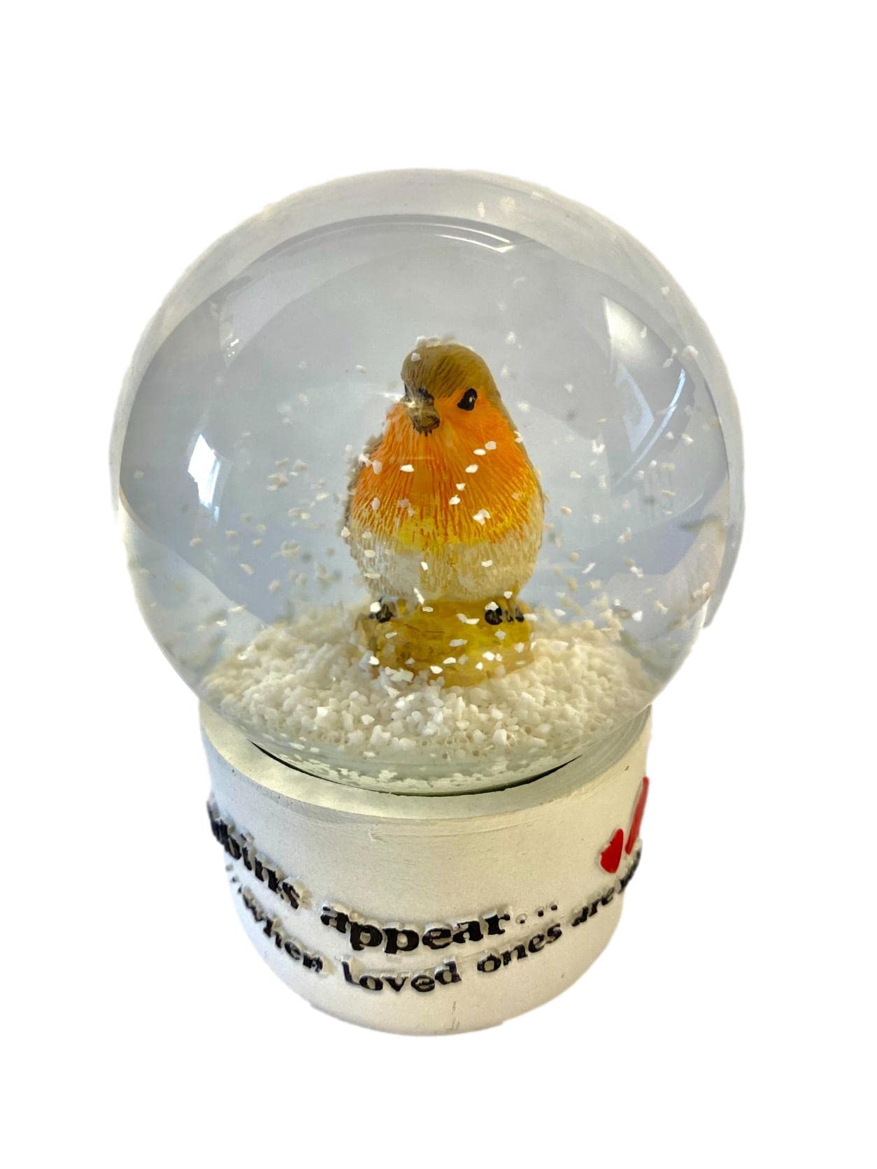 Heaven Sends Red Robins Appear When Loved Ones Are Near Christmas Snow Globe