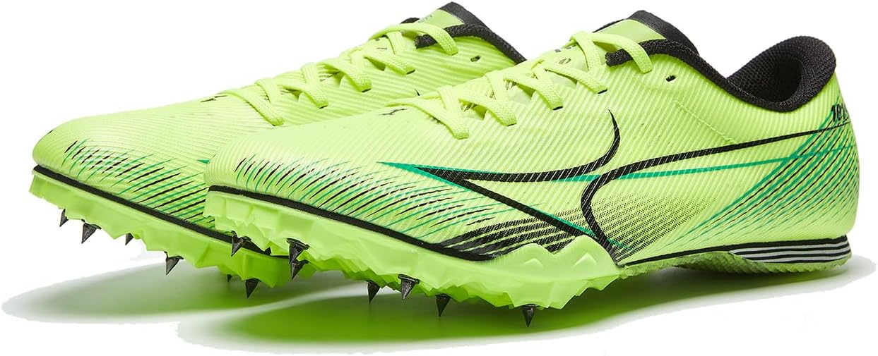 HHEALTH Track Spike Shoes Athletic Spike Shoes Track Cleats Sprint Track and Field Competition Shoes for Men Women Kids HIRacer 181S2