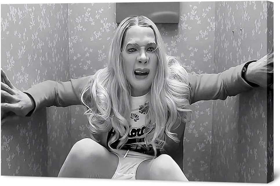 Black and White Comedy Movie Poster Canvas Wall Art