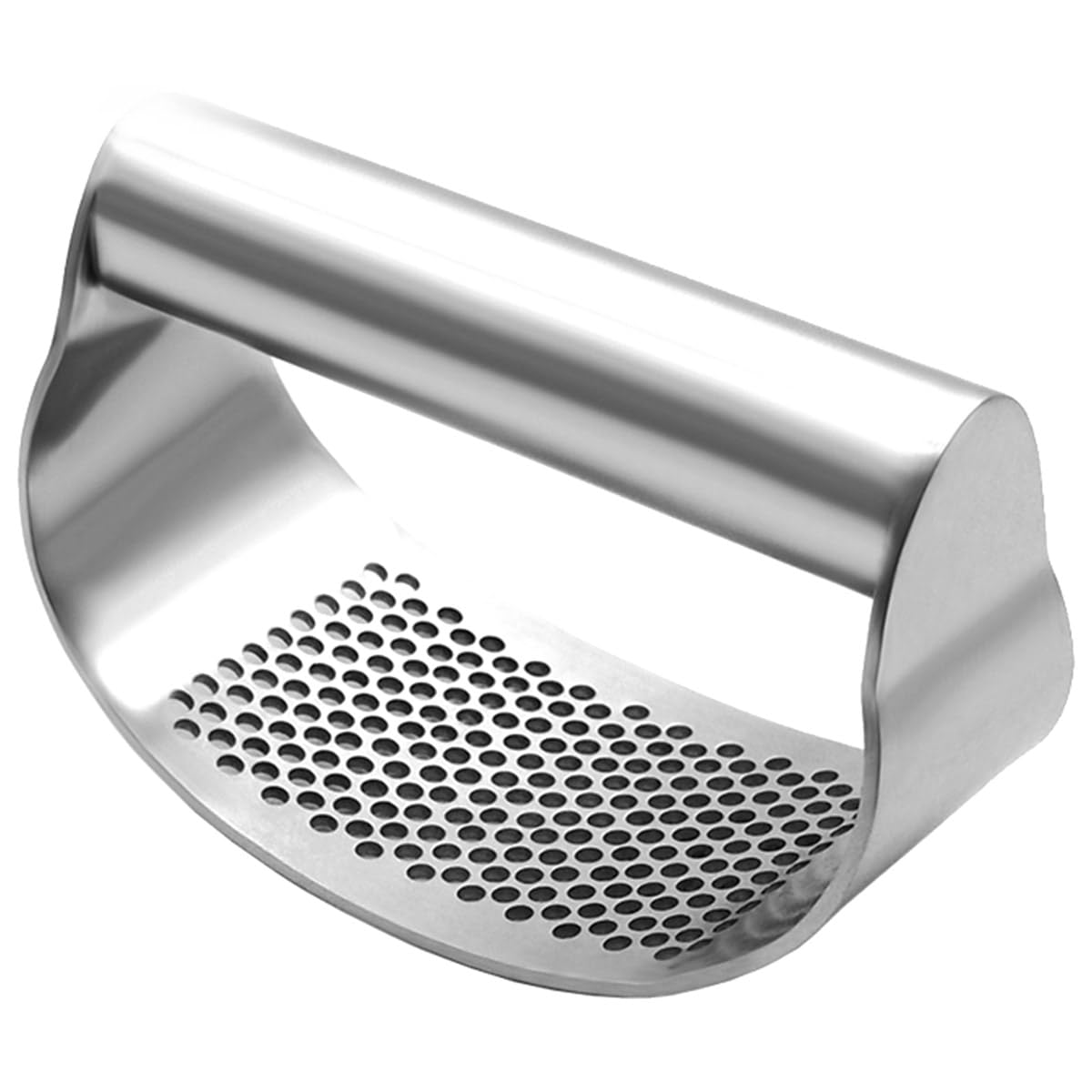 430 Stainless Steel Garlic Press, Garlic Crusher, Garlic Cutter, Garlic Grinder, Multifunctional Garlic Grinder Kitchen Utensils Easy to Clean for Home Use