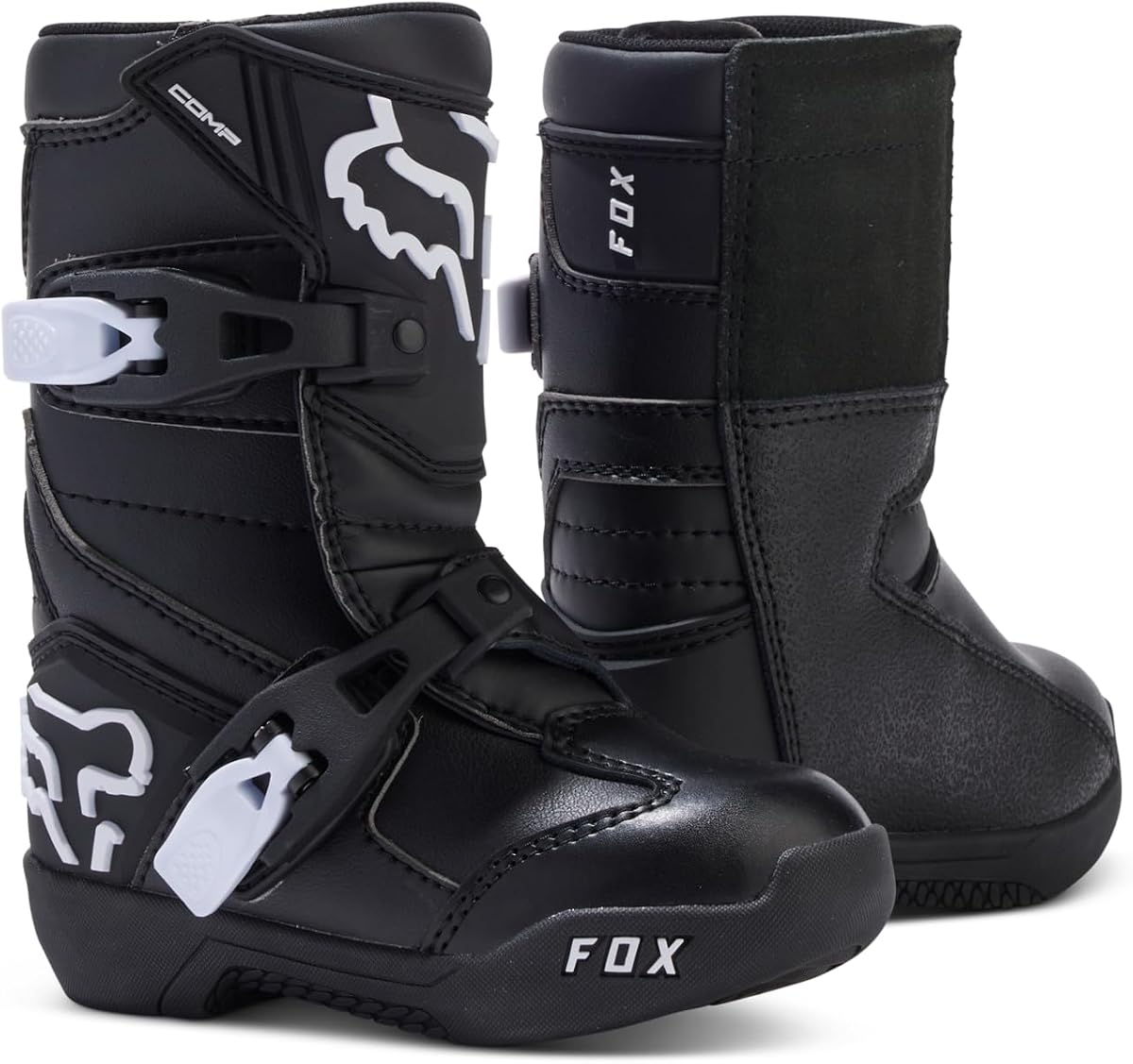 Botas de motocross Fox Racing Comp para niños, negras, 13 | Botas de moto