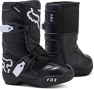 Fox Racing Kid's Comp Motocross Dirt Bike Boots, Black, 13